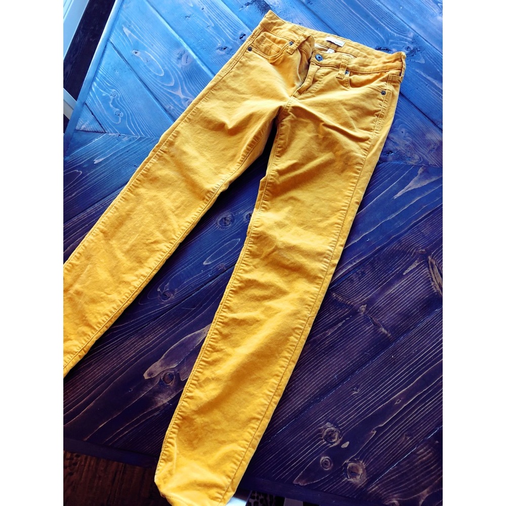 Mustard Corduroy Skinny Jeans